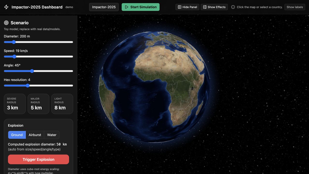 Asteroid original interface