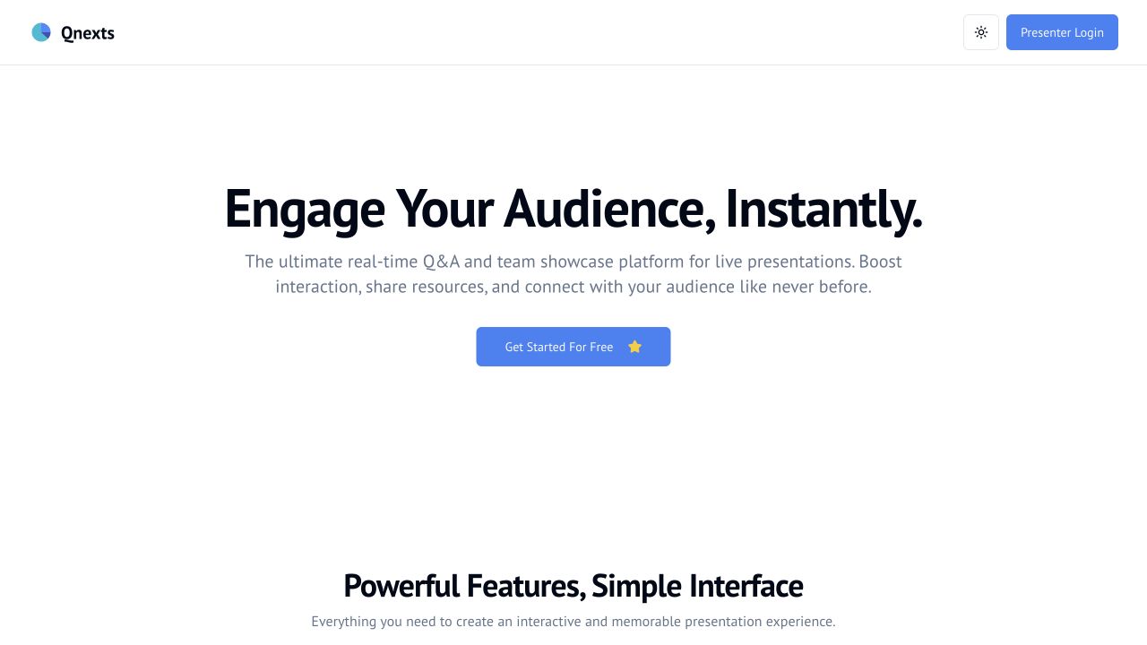 Qnext original interface